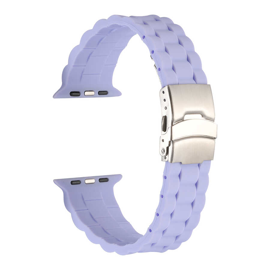 Apple Watch 7 41mm Uyumlu KRD-72 Silikon Kordon