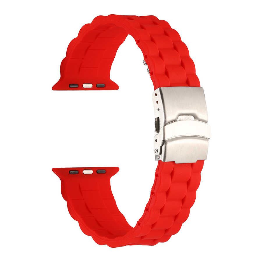 Apple Watch 7 45mm Uyumlu KRD-72 Silikon Kordon