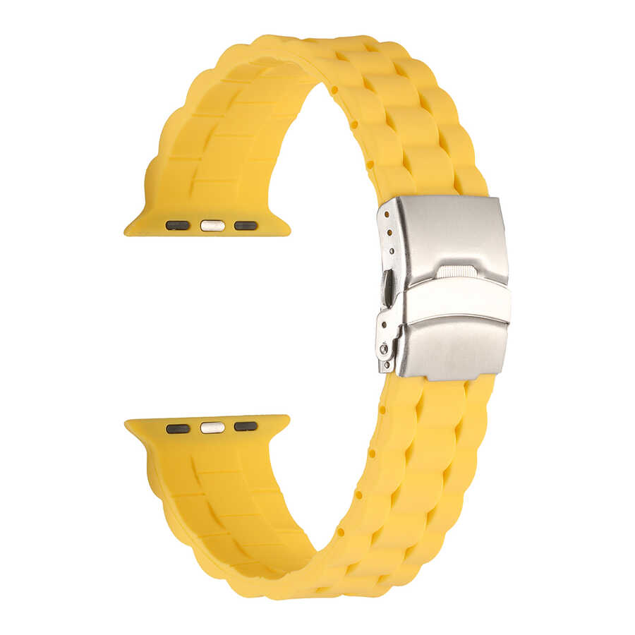 Apple Watch 7 45mm Uyumlu KRD-72 Silikon Kordon