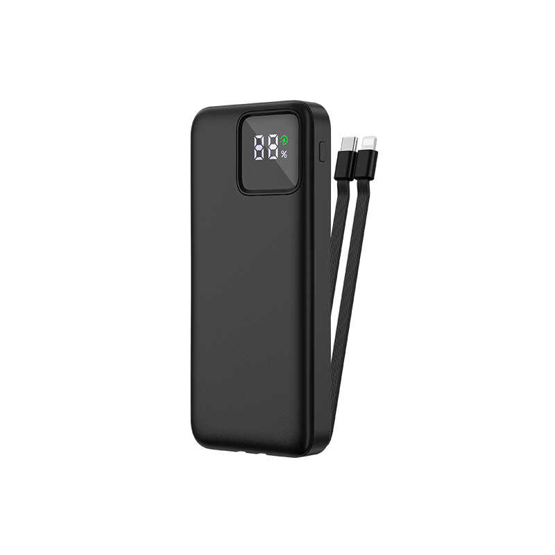 [RNZ-TA79099] Wiwu JC-18 PD Hızlı Şarj Özellikli Led Göstergeli Powerbank 18W 10000mAh (Siyah)