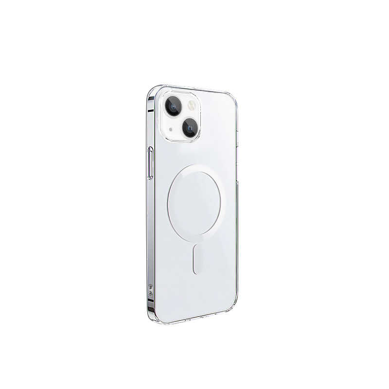 Apple iPhone 14 Uyumlu Wiwu M-safe Şarj Özellikli Lens Korumalı Şeffaf Silikon Kapak