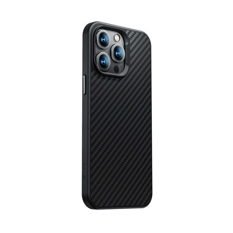 [RNZ-TA79120] Apple iPhone 14 Pro Max Uyumlu Kılıf Karbon Fiber Benks Civilian Aramid Protective Kapak
