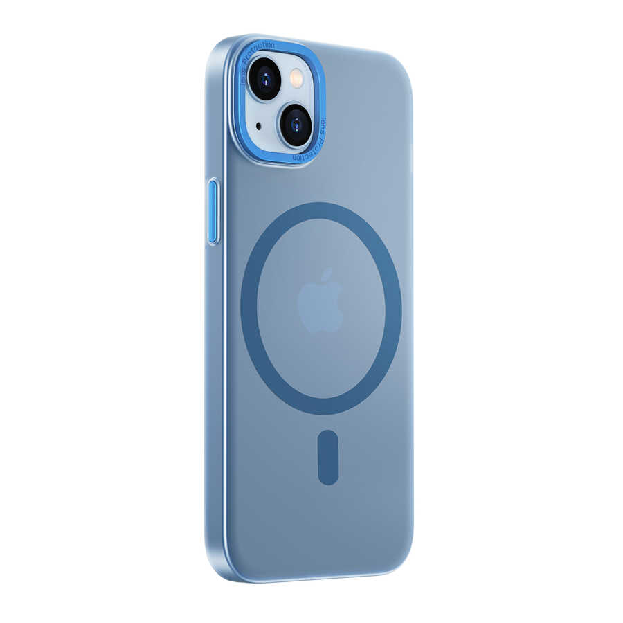 Apple iPhone 14 Uyumlu Wiwu Frosted Magnetic Buzlu Sert PC Kapak