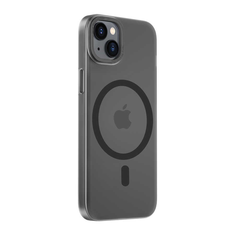[RNZ-TA79129] Apple iPhone 14 Uyumlu Wiwu Frosted Magnetic Buzlu Sert PC Kapak (Siyah)