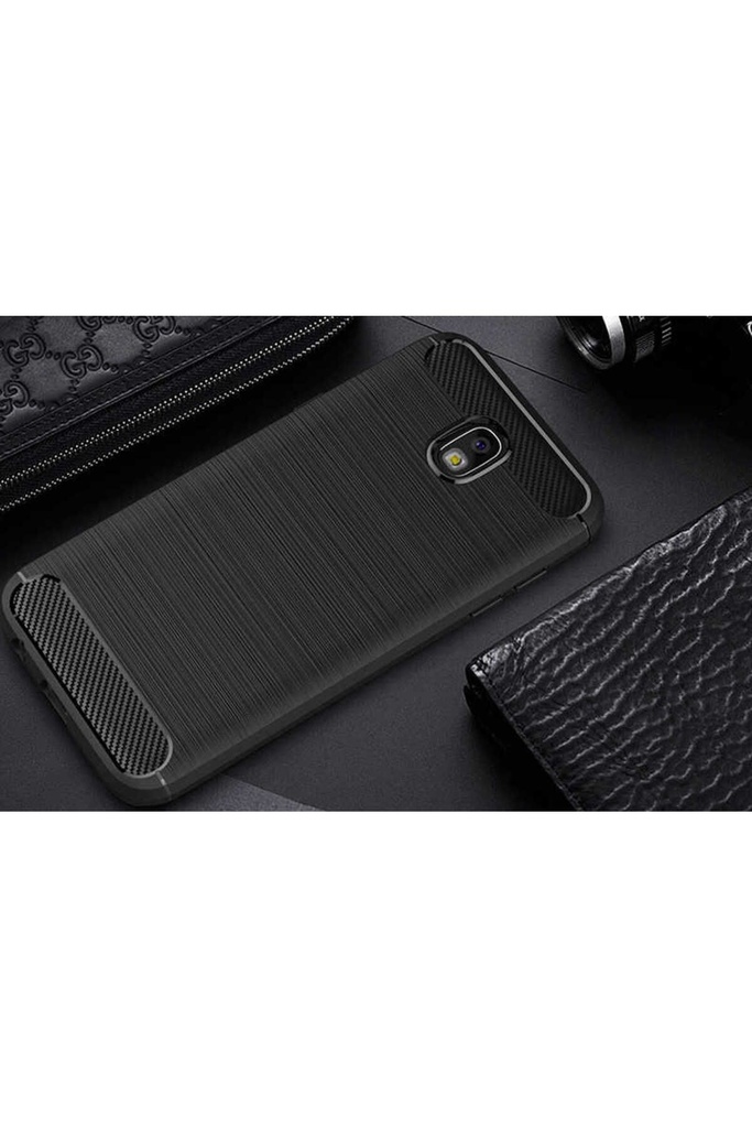 [RNZ-TA619] Samsung Galaxy J7 Pro Uyumlu Kılıf Zore Room Silikon Kapak (Siyah)