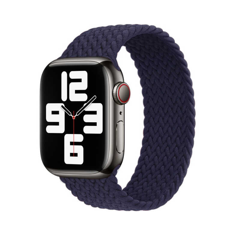Apple Watch Ultra 49mm Uyumlu Kordon Hasır Örgü Esnek KRD-32 Large Strap Kayış