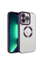 Apple iPhone 14 Pro Uyumlu Kılıf Kamera Korumalı Logo Gösteren Zore Omega Kapak