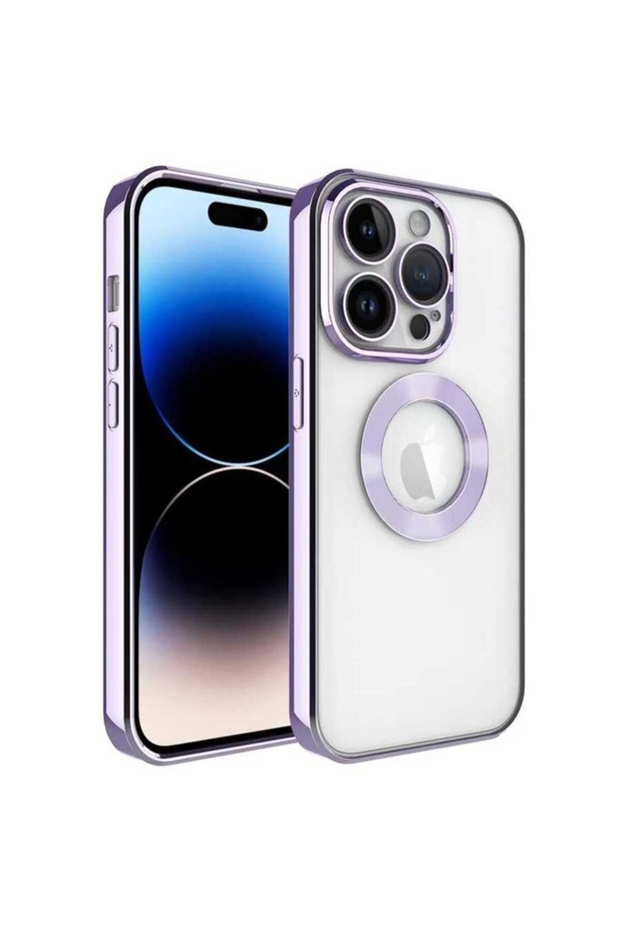 Apple iPhone 14 Pro Uyumlu Kılıf Kamera Korumalı Logo Gösteren Zore Omega Kapak
