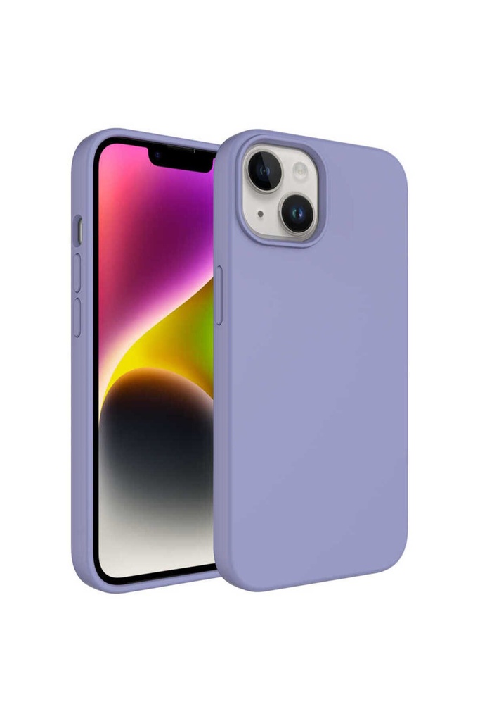 Apple iPhone 14 Uyumlu Kılıf Sıvı Teknolojili Silinebilir Sert Zore Kivi Kapak