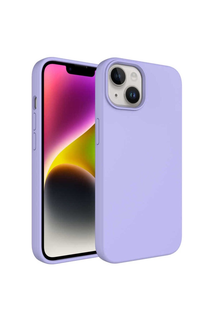 Apple iPhone 14 Uyumlu Kılıf Sıvı Teknolojili Silinebilir Sert Zore Kivi Kapak