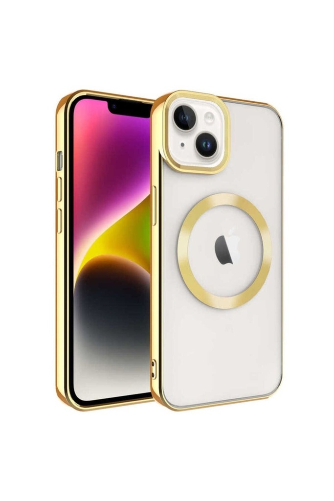 Apple iPhone 14 Plus Uyumlu Kılıf M-safe Wireless Şarj Özellikli Zore Setro Silikon