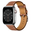 Apple Watch 7 45mm Uyumlu Wiwu Attleage Watchband Hakiki Deri Kordon