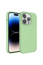 Apple iPhone 14 Pro Uyumlu Kılıf Sıvı Teknolojili Silinebilir Sert Zore Kivi Kapak