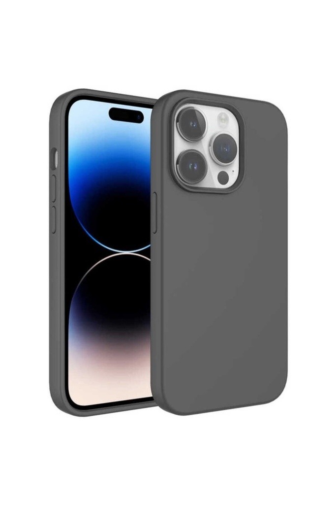 Apple iPhone 14 Pro Uyumlu Kılıf Sıvı Teknolojili Silinebilir Sert Zore Kivi Kapak