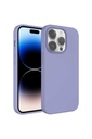 Apple iPhone 14 Pro Uyumlu Kılıf Sıvı Teknolojili Silinebilir Sert Zore Kivi Kapak