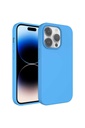 Apple iPhone 14 Pro Uyumlu Kılıf Sıvı Teknolojili Silinebilir Sert Zore Kivi Kapak