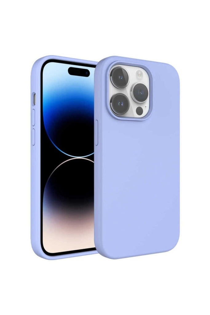 Apple iPhone 14 Pro Uyumlu Kılıf Sıvı Teknolojili Silinebilir Sert Zore Kivi Kapak