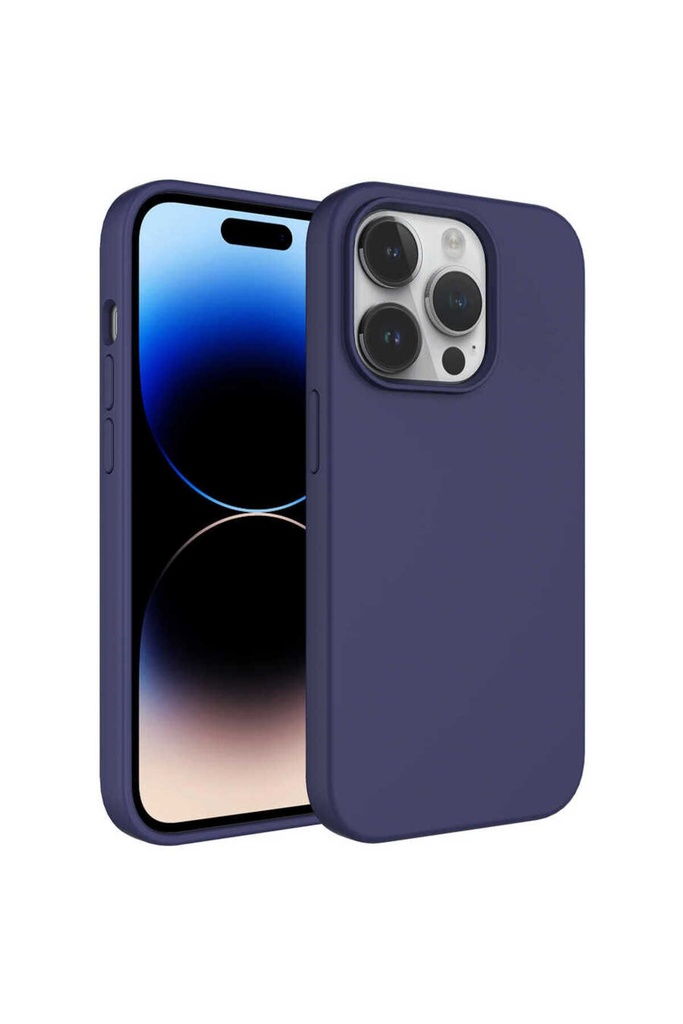Apple iPhone 14 Pro Max Uyumlu Kılıf Sıvı Teknolojili Silinebilir Sert Zore Kivi Kapak