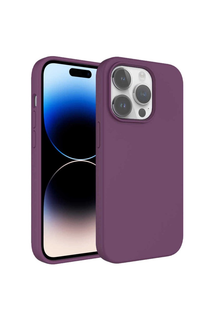 Apple iPhone 14 Pro Max Uyumlu Kılıf Sıvı Teknolojili Silinebilir Sert Zore Kivi Kapak