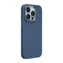 Apple iPhone 14 Pro Uyumlu Kılıf ​​​​​Wiwu Karbon Fiber Görünümlü M-safe Wireless Şarj Özellikli Kabon Kapak