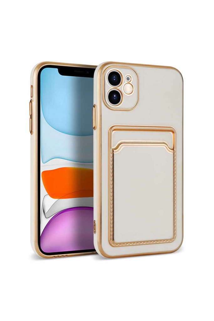 Apple iPhone 11 Uyumlu Kılıf Zore Bark Kartlıklı Kapak