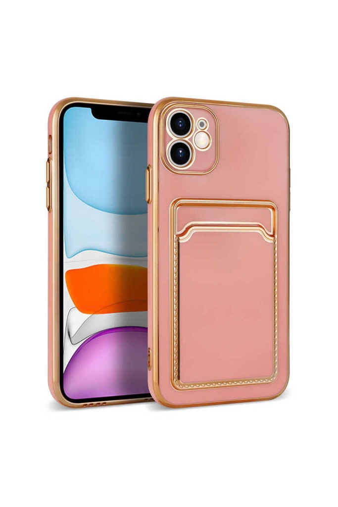 Apple iPhone 11 Uyumlu Kılıf Zore Bark Kartlıklı Kapak