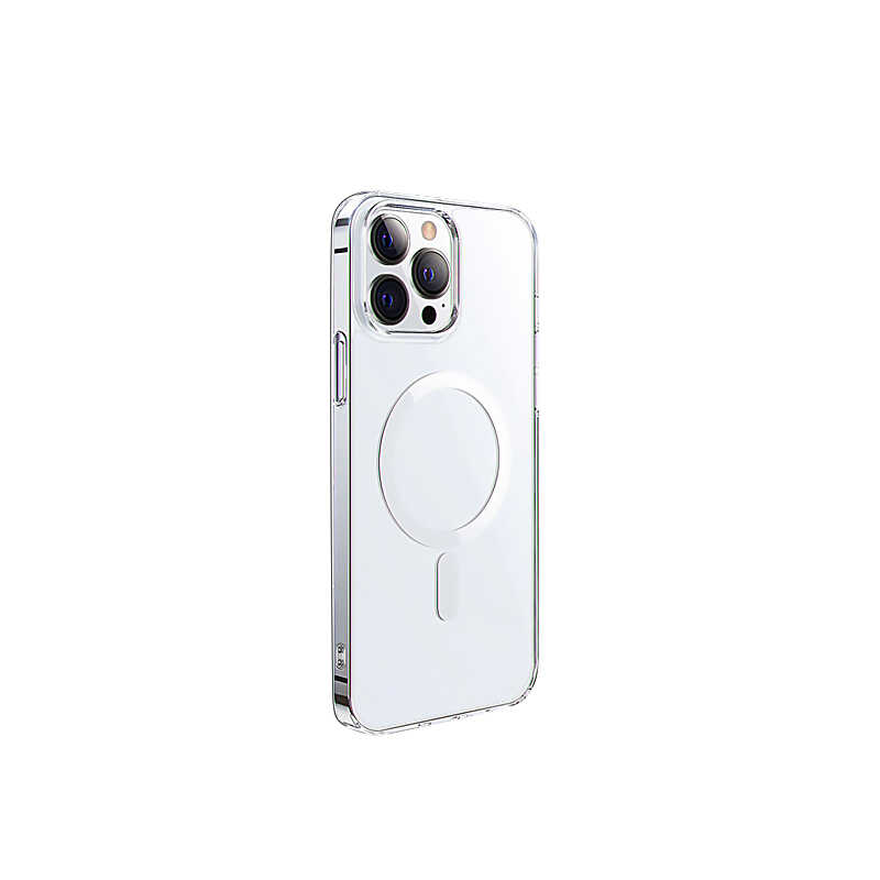 Apple iPhone 14 Pro Uyumlu Wiwu M-safe Şarj Özellikli Lens Korumalı Şeffaf Silikon Kapak