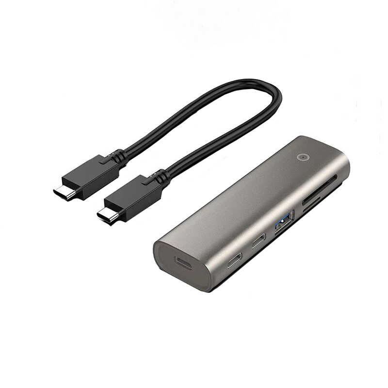 [RNZ-TA79843] Qgeem QG-UH05 6 İn 1 Type-C Hub 22 Cm