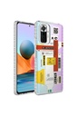 Xiaomi Redmi Note 8 Uyumlu Kılıf Airbag Kenarlı Renkli Desenli Silikon Zore Elegans Kapak