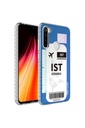 Xiaomi Redmi Note 8 Uyumlu Kılıf Airbag Kenarlı Renkli Desenli Silikon Zore Elegans Kapak