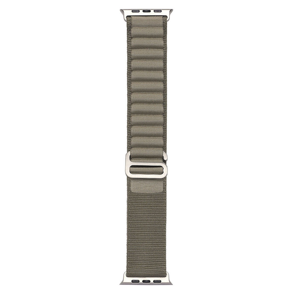Apple Watch 7 45mm Uyumlu Kordon Alpine Hasır Örgü Zore KRD-74 Kumaş Kayış