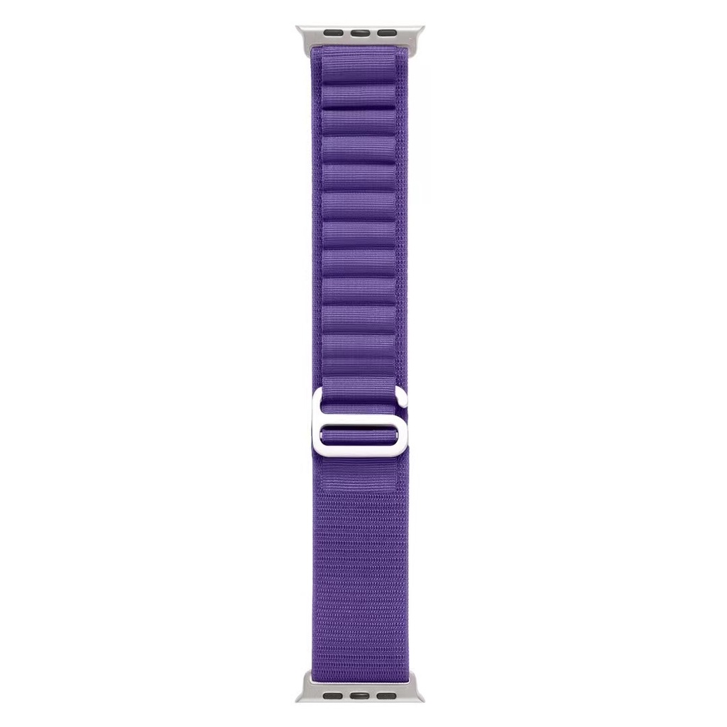 Apple Watch 7 45mm Uyumlu Kordon Alpine Hasır Örgü Zore KRD-74 Kumaş Kayış