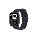 Apple Watch 42mm Uyumlu Kordon Ocean Silikon Yumuşak Esnek Metal Tokalı Zore KRD-75 Kayış