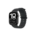 Apple Watch 42mm Uyumlu Kordon Ocean Silikon Yumuşak Esnek Metal Tokalı Zore KRD-75 Kayış