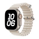 Apple Watch Ultra 49mm Uyumlu Kordon Ocean Silikon Yumuşak Esnek Metal Tokalı Zore KRD-75 Kayış