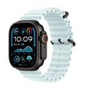 Apple Watch Ultra 49mm Uyumlu Kordon Ocean Silikon Yumuşak Esnek Metal Tokalı Zore KRD-75 Kayış
