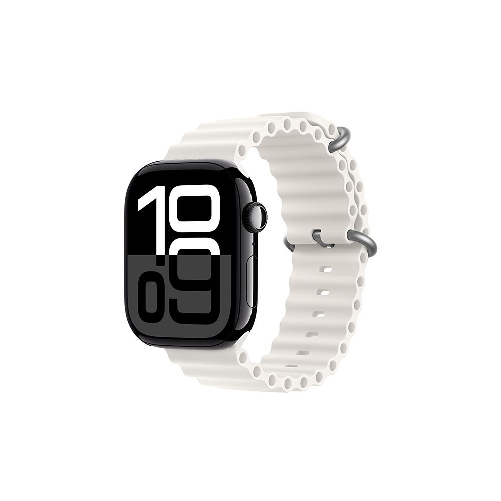 Apple Watch 44mm Uyumlu Kordon Ocean Silikon Yumuşak Esnek Metal Tokalı Zore KRD-75 Kayış