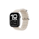 Apple Watch 7 45mm Uyumlu Kordon Ocean Silikon Yumuşak Esnek Metal Tokalı Zore KRD-75 Kayış