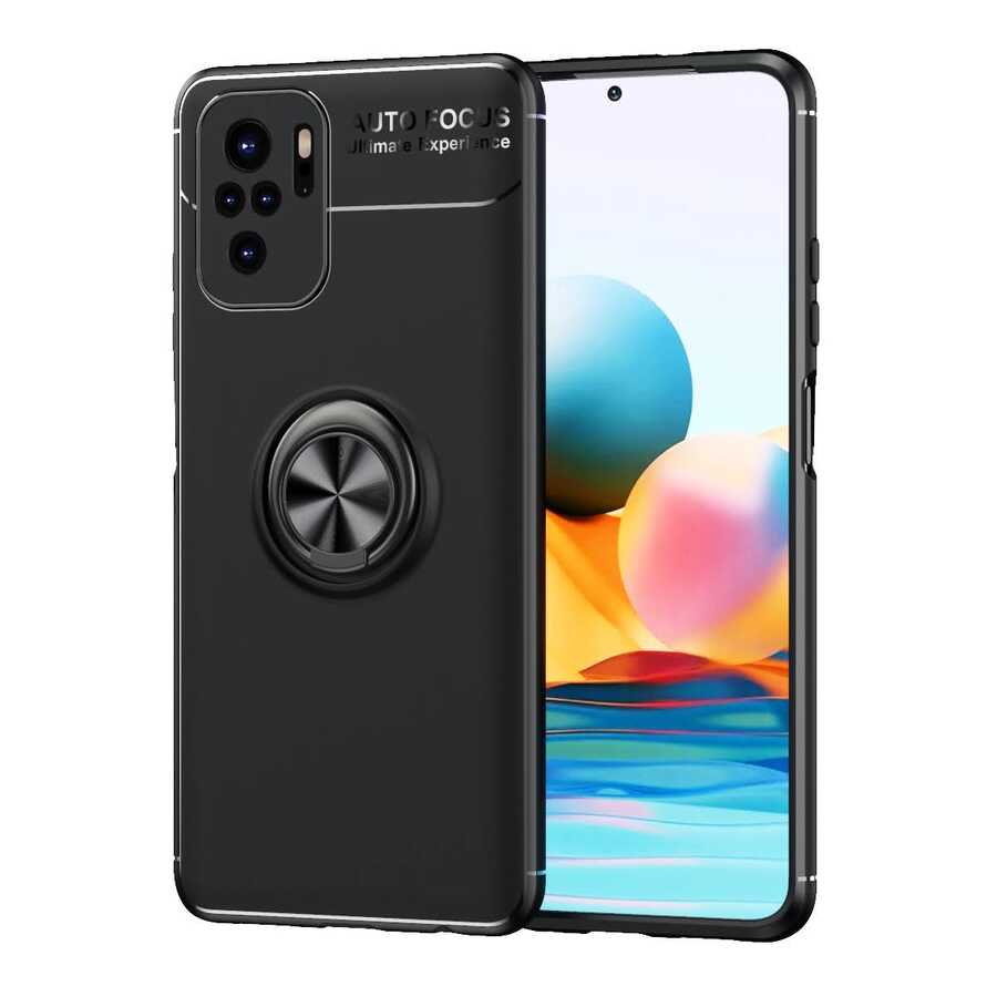 [RNZ-TA79970] Xiaomi Poco M5S Uyumlu Kılıf Zore Ravel Silikon Kapak (Siyah)