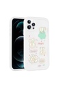 Apple iPhone 11 Pro Uyumlu Kılıf Kabartma Figürlü Parlak Zore Toys Silikon Kapak