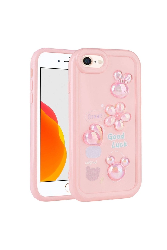 Apple iPhone 11 Pro Uyumlu Kılıf Kabartma Figürlü Parlak Zore Toys Silikon Kapak