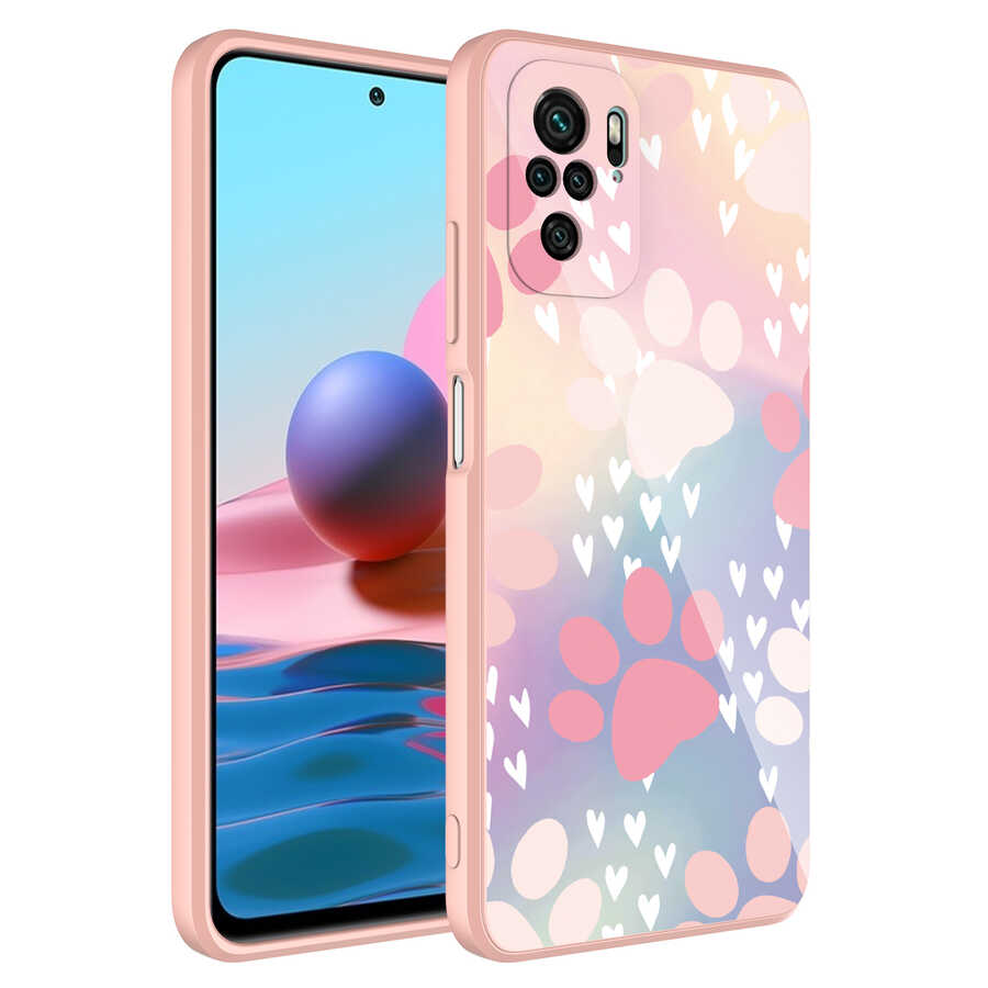 Xiaomi Poco M5S Uyumlu Kılıf Kamera Korumalı Desenli Sert Silikon Zore Epoksi Kapak