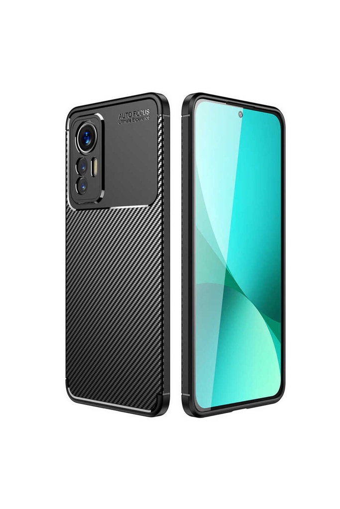 [RNZ-TA80162] Xiaomi Mi 12 Lite Uyumlu Kılıf Zore Negro Silikon Kapak (Siyah)