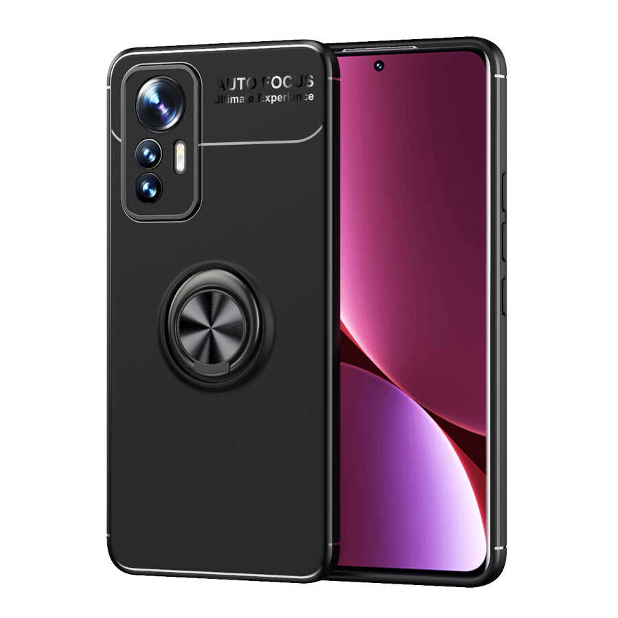 [RNZ-TA80166] Xiaomi Mi 12 Lite Uyumlu Kılıf Zore Ravel Silikon Kapak (Siyah)