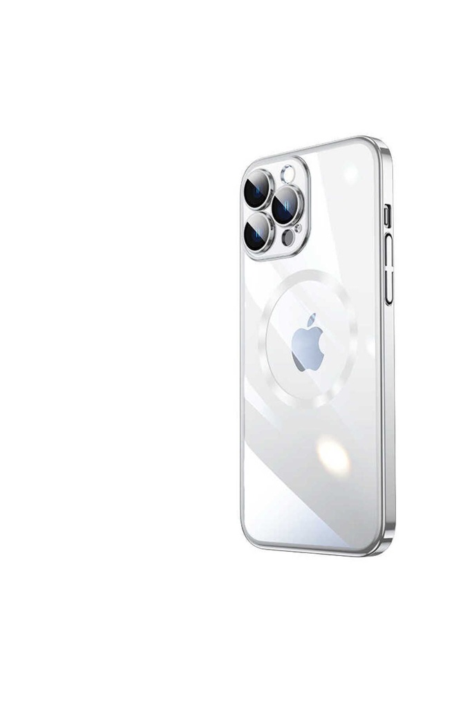 Apple iPhone 14 Plus Uyumlu Kılıf Wireless Şarj Özellikli Sert PC Zore Riksos M-safe Kapak