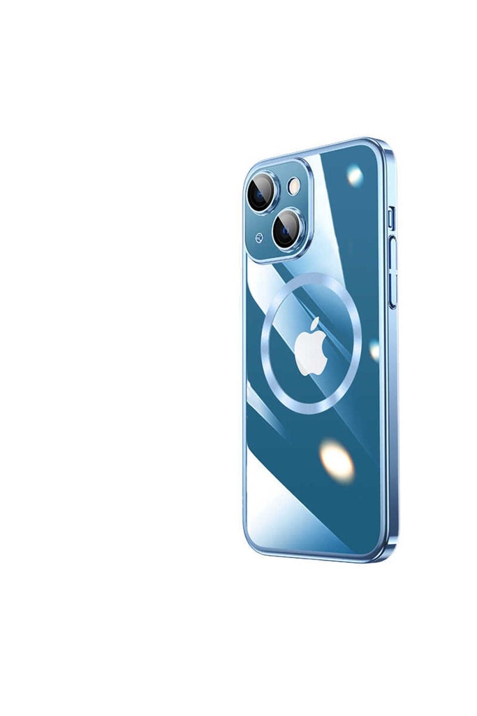 Apple iPhone 14 Plus Uyumlu Kılıf Wireless Şarj Özellikli Sert PC Zore Riksos M-safe Kapak