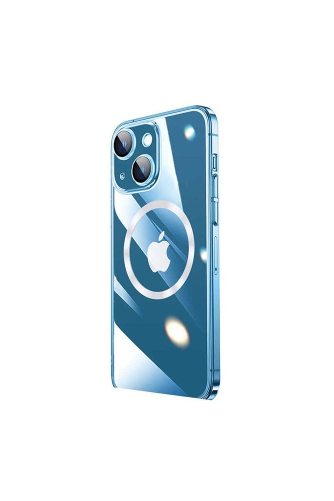 Apple iPhone 13 Uyumlu Kılıf Wireless Şarj Özellikli Sert PC Zore Riksos M-safe Kapak
