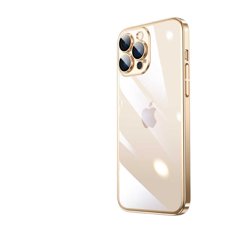 Apple iPhone 13 Pro Uyumlu Kılıf Sert PC Renkli Çerçeveli Zore Riksos Kapak