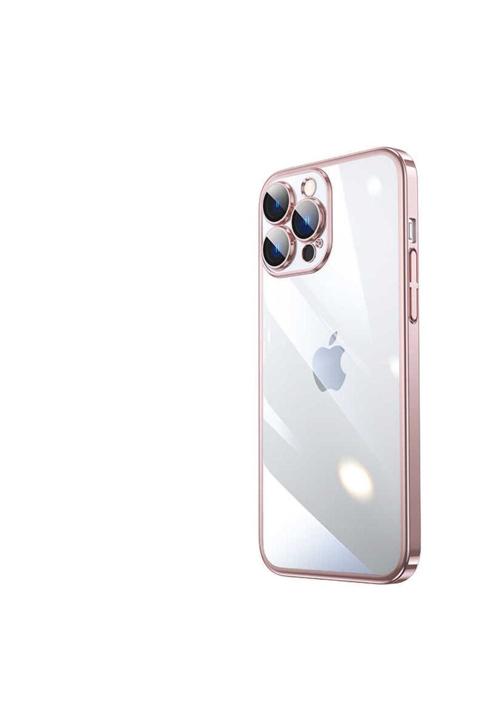 Apple iPhone 13 Pro Uyumlu Kılıf Sert PC Renkli Çerçeveli Zore Riksos Kapak