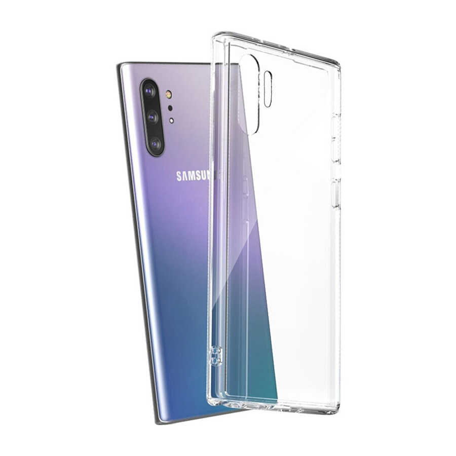 Samsung Galaxy Note 10 Plus Uyumlu Kılıf Zore Kamera Korumalı Süper Silikon Kapak
